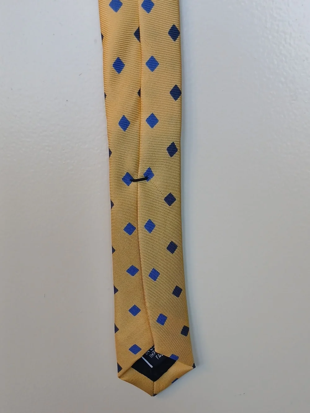 Lands' End Long Yellow Silk Tie